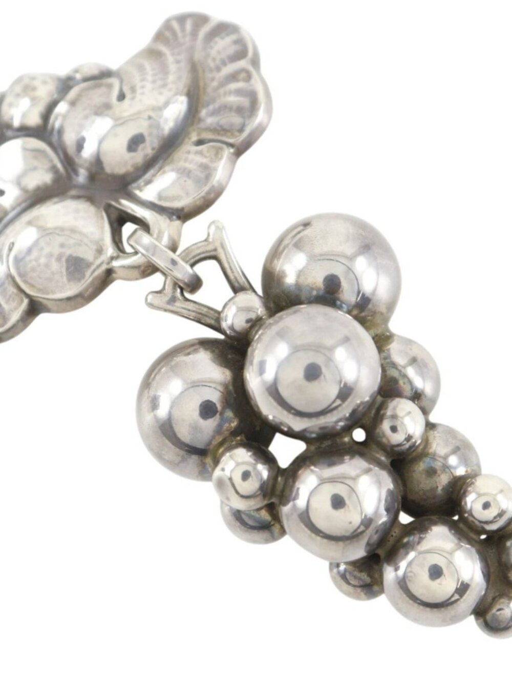 Georg Jensen Grape motif Brooch #217B Silver925 25.5g Women